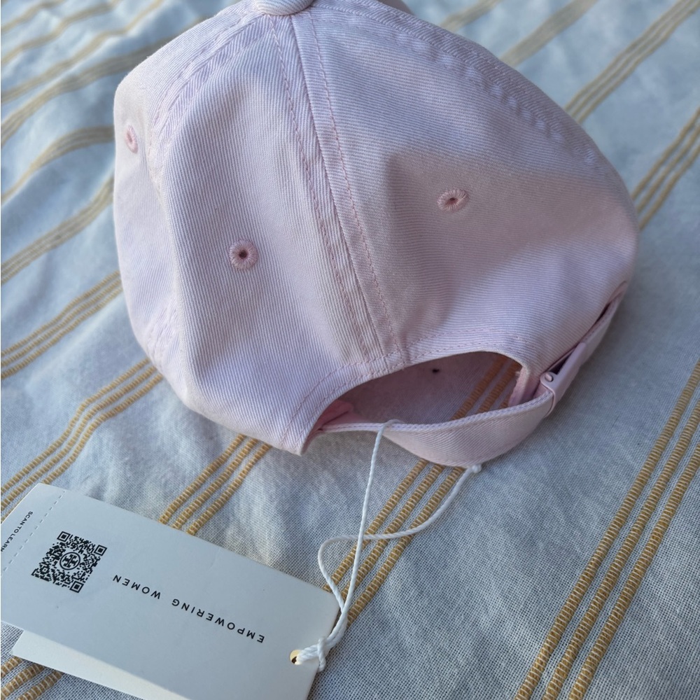 Tory Burch Pastel Pink Logo Baseball Cap - Picture 4 of 8